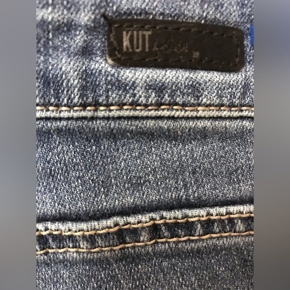 Kut from the kloth catherine womens cotton boyfriend distressed jeans size 10 - Picture 11 of 15